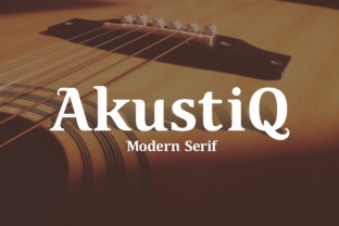 Akustiq: A Modern Serif Font for Editorial Design