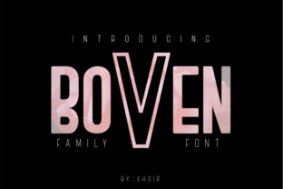 Boven: A Modern Sans Serif Font for Editorial Design