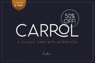 Carrol Family: A Versatile Sans Serif for Modern Web Design