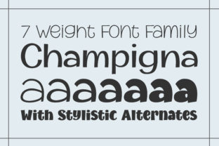 Champigna Family: A Modern Font for a Polished Brand Look