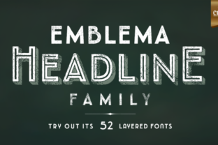 Emblema Headline Family: A Modern Font for Bold Campaigns