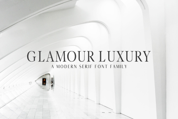 Glamour Luxury Family: A Serif Font for Modern Branding