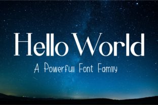 Hello World Family – A Modern Sans Serif Typeface for Web Design