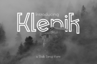 Klenik: A Bold Slab Serif Font for Professional Branding