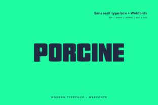 Porcine: A Modern Sans Serif Font for Web Design