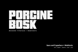 Porcine Bosk: A Modern Font for Professional Branding