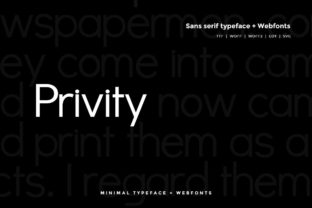 Privity: A Designer's Take on a Modern Sans Serif