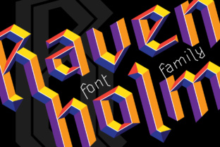 Ravenholm Family: A Modern Gothic Font for Digital Design