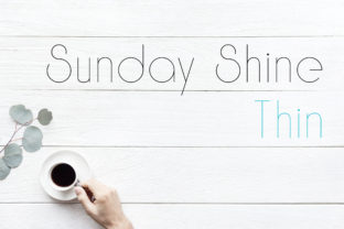 Sunday Shine Thin for Modern Branding and Digital Design