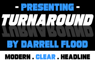 Turnaround: A Bold Sans Serif Font for Modern Branding