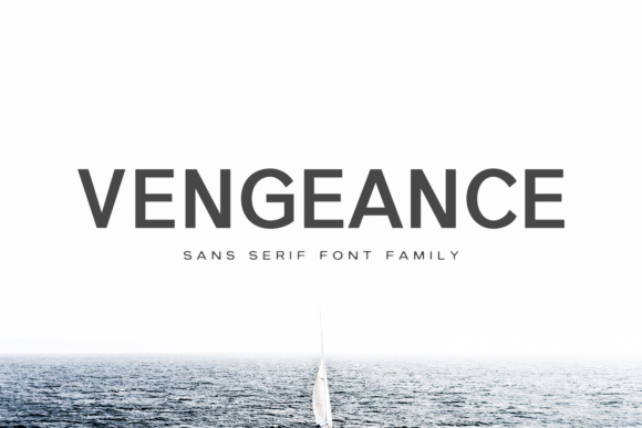 Vengeance Family Sans Serif Font for Crafters